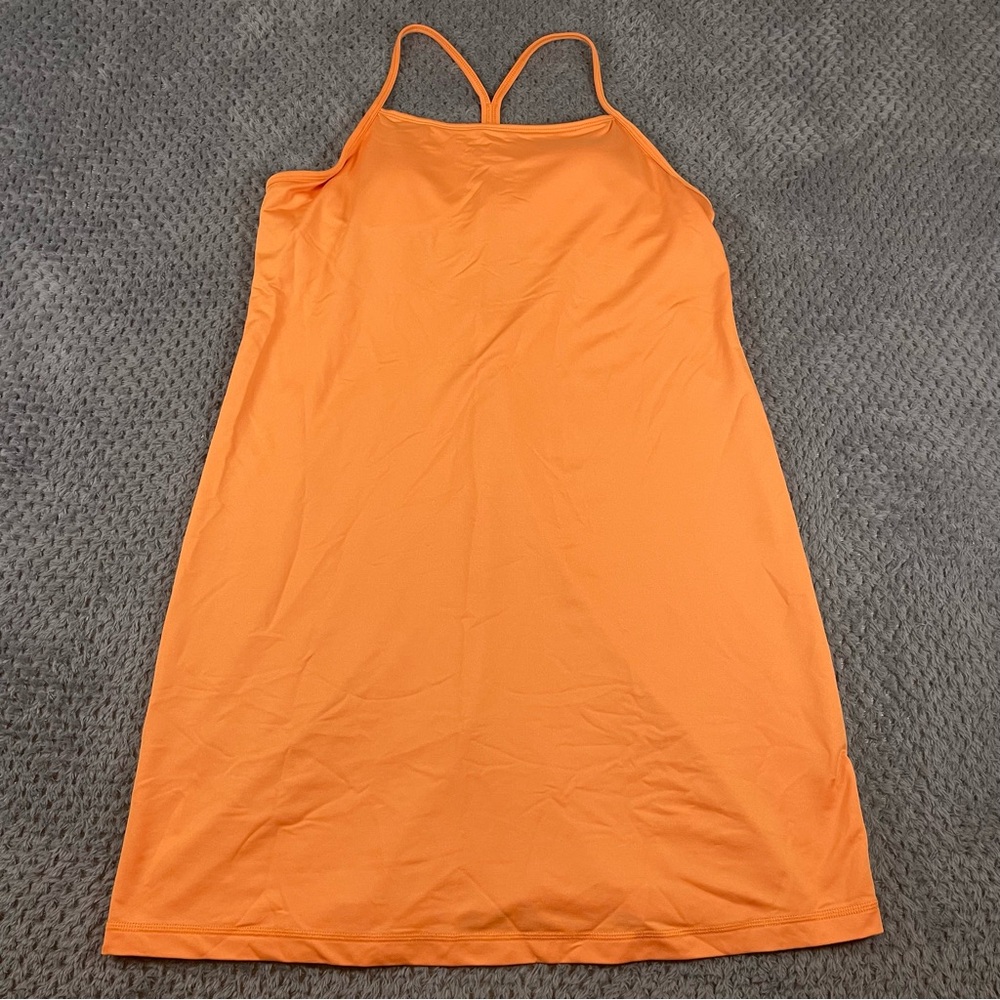 Women's Orange Racerback Slip Dress
